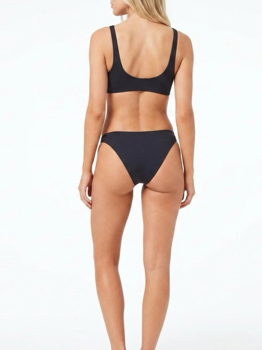L*Space Bikini Set Prince Top & Camacho Bottom XL Black Resortwear Bathing Suit